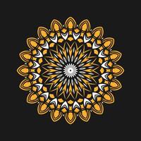 Mandala pattern art background free vector