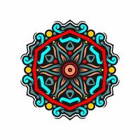 Mandala pattern art background free vector