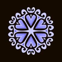 Mandala pattern art background free vector