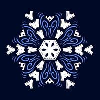 Mandala pattern art background free vector