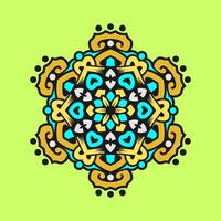 Mandala pattern art background free vector