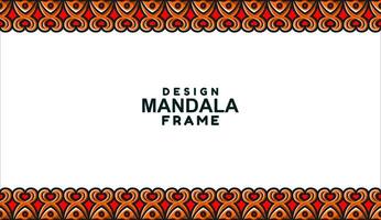 background with mandala frame Free Vector