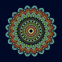 Mandala pattern art background free vector