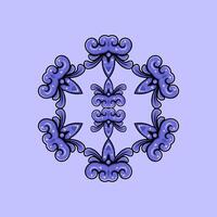 Mandala pattern art background free vector