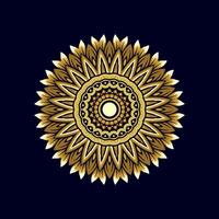 Mandala pattern art background free vector