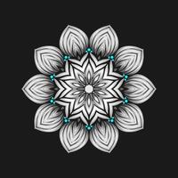 Mandala pattern art background free vector