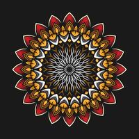 Mandala pattern art background free vector