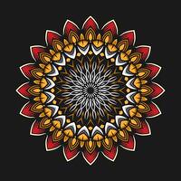 Mandala pattern art background free vector