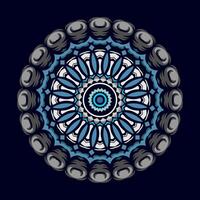 Mandala pattern art background free vector