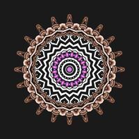 Mandala pattern art background free vector