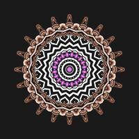 Mandala pattern art background free vector