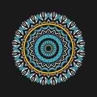 Mandala pattern art background free vector