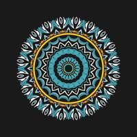 Mandala pattern art background free vector