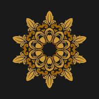 Mandala pattern art background free vector