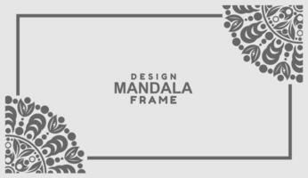 background with mandala frame Free Vector