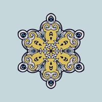 Mandala pattern art background free vector