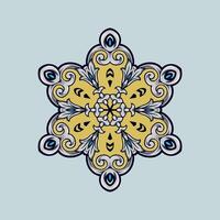 Mandala pattern art background free vector