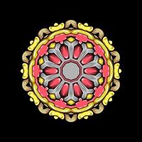 Mandala pattern art background free vector