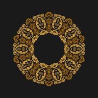 Mandala pattern art background free vector