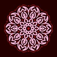 Mandala pattern art background free vector