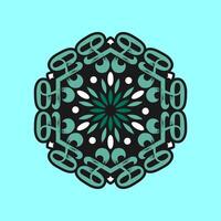 Mandala pattern art background free vector