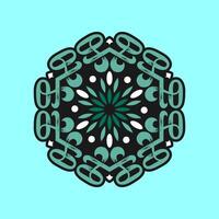 Mandala pattern art background free vector