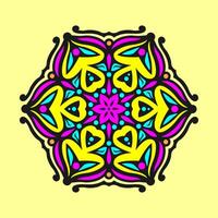 Mandala pattern art background free vector