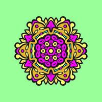 Mandala pattern art background free vector