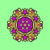 Mandala pattern art background free vector