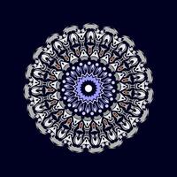 Mandala pattern art background free vector