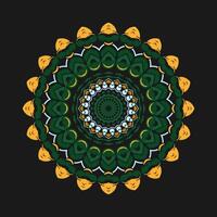 Mandala pattern art background free vector