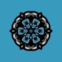 Mandala pattern art background free vector