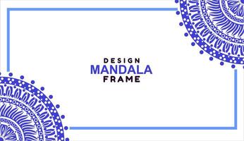 background with mandala frame Free Vector