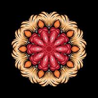 Mandala pattern art background free vector