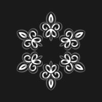 Mandala pattern art background free vector