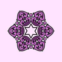 Mandala pattern art background free vector