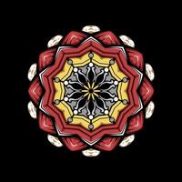 Mandala pattern art background free vector