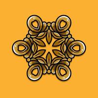 Mandala pattern art background free vector