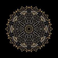 Mandala pattern art background free vector