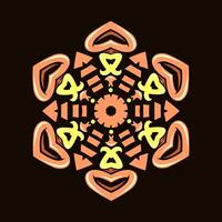 Mandala pattern art background free vector