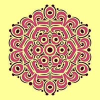 Mandala pattern art background free vector