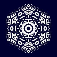 Mandala pattern art background free vector