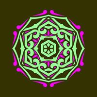 Mandala pattern art background free vector
