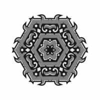 Mandala pattern art background free vector