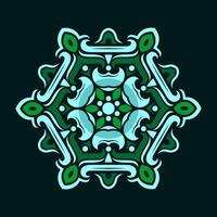 Mandala pattern art background free vector