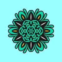 Mandala pattern art background free vector