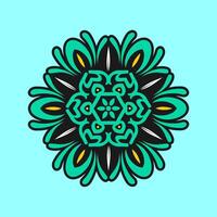 Mandala pattern art background free vector