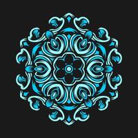 Mandala pattern art background free vector
