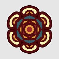 Mandala pattern art background free vector