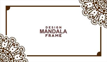 background with mandala frame Free Vector